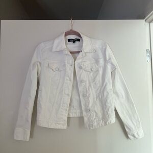 Express White Denim Jacket - size XS